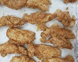 A picture of step 9 of My Deep fried Garlic Chicken strips.😘.