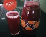 A picture of step 4 of Hibiscus drink (Zobo).