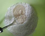 Foto langkah ke 3 dari resep Peyek rebon renyah.