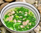 Hình bước làm 5 của món Canh Cải Ngọt Nấu Thịt Bằm