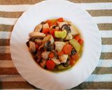 Foto del paso 7 de la receta Salteado de pollo con verduras y setas