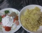 A picture of step 1 of Aloo tiki chat.