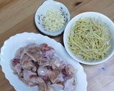 รูปขั้นตอนการทำที่ 1 ของ ไก่ผัดขิง