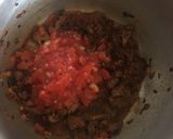 A picture of step 5 of Beef pilau served with kachumbari.