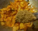 A picture of step 7 of Sorghum flatbreads with Potato onion Sabzi.