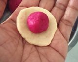 A picture of step 4 of Beetroot jamun.