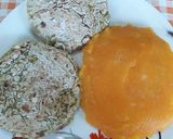 Foto del paso 6 de la receta: Hamburguesas de arvejas acompañado de puré de calabaza y papa 💕