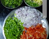 A picture of step 1 of Besan Chila.