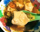 A picture of step 6 of Veg Wonton Soup.