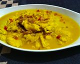 Foto langkah ke 3 dari resep Telur Dadar Kuah Santan Mommylicious.