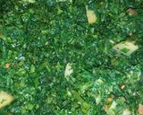 आलू पालक की सब्जी (Aloo palak ki sabzi recipe in hindi) रेसिपी चरण 3 फोटो