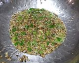 A picture of step 3 of Masala idli churma.
