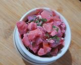A picture of step 3 of Mayonnaise salsa vegetables dip.