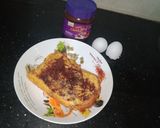 A picture of step 4 of Choco toast.