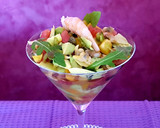 Foto del paso 11 de la receta: Ceviche de almejas con aguacate y melocotón al aroma de naranja