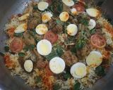 A picture of step 7 of Signature layered(taywali)Biryani.