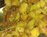 A picture of step 5 of Cauliflower potato sabzi.