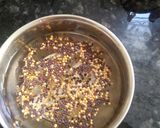 A picture of step 10 of Pumpkin sabji with malabar spinach and prawn.