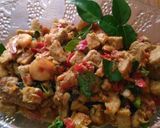 Foto langkah ke 6 dari resep Tumis Tempe Udang Daun Jeruk♡.