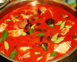 A picture of step 5 of My mom in law's fish curry- Central Tranvancore style.