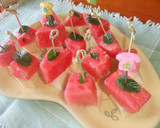 Foto del paso 2 de la receta: Aperitivo de sandía y queso manchego