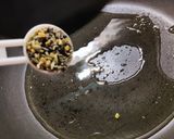 A picture of step 3 of Bhindi kadi and chawal.