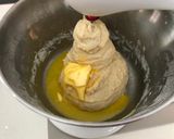 A picture of step 3 of Maple syrup pecan cinnamon roll (TangZhong /water roux method).