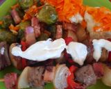 Bárány saslik, fokhagymás mártogatóssal recept fázis 5 fotója