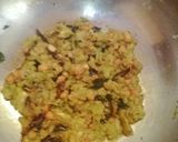 A picture of step 3 of Mango pulihora.
