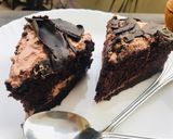 A picture of step 5 of Chocolate brownie cake with tea ☕️.