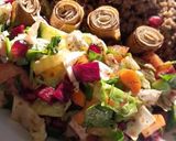 A picture of step 5 of Lebanese Fattoush.