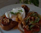 Foto del paso 5 de la receta: Bruschetta con verduras caramelizadas huevo poché