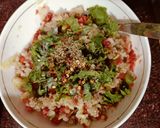 A picture of step 3 of Quinoa salad 🥗.