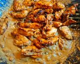 A picture of step 11 of Chicken Alfredo with Teriyaki Sauce.