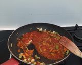 Foto del paso 3 de la receta: Fideos tostados con jamón y verdura y ajo casero