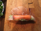 Rollito de primavera crudo