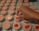 Foto langkah ke 4 dari resep Puding Nutrijel Pandan Stroberi 🍓🍓.