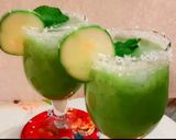 A picture of step 8 of Cucumber mint cooler.