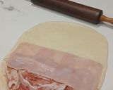 Foto del paso 2 de la receta Espirales Crujientes de masa de Pizza con Embutidos y Queso Fundente al horno