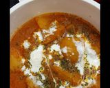 A picture of step 8 of Niramish aloo'r dum.