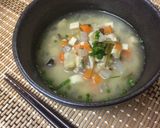 A picture of step 14 of Japanese Vegetable Miso Soup (Keno-Shiru).