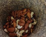A picture of step 2 of Gond laddu.
