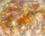 A picture of step 1 of Red meat stew.