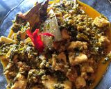 A picture of step 6 of Saag paneer.