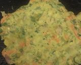 A picture of step 4 of Besan Chilla.