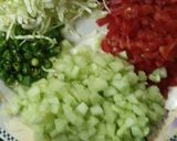 A picture of step 2 of Dahi phulkian!.