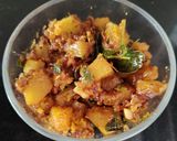 A picture of step 5 of Yellow pumpkin Fenugreek seeds sprouts subji.