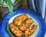 Hình bước làm 2 của món Cà Tím Nướng Phô Mai