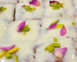 A picture of step 8 of Pistachio Cheesecake.