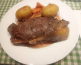 Foto del paso 10 de la receta: Entrecot de ternera con patatas y zanahorias al horno